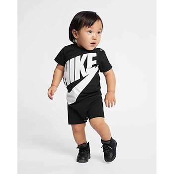 Amazon.co.jp: Nike ユニ ベビー ロンパース, ブラック(66D369